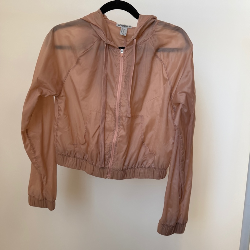 F21 Blush Windbreaker